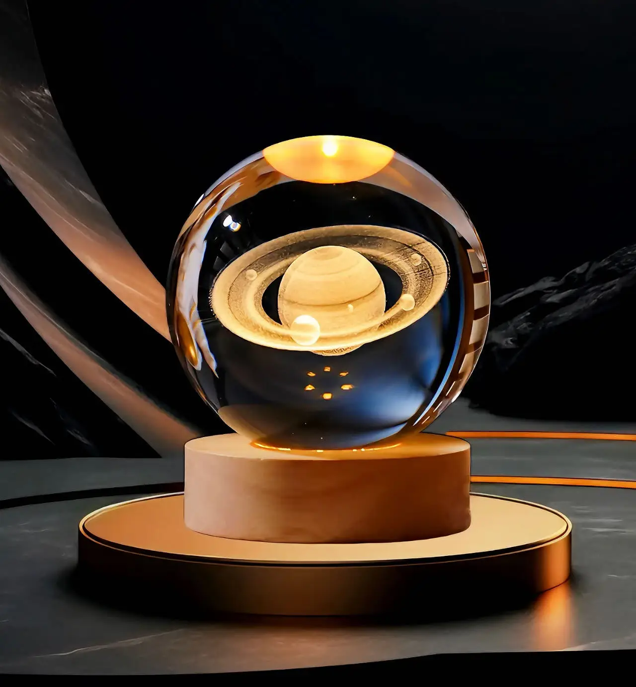High Quality Beauty 3d Crystal Ball Lamp Crystal Ball Lamp Decorative Crystal Balls