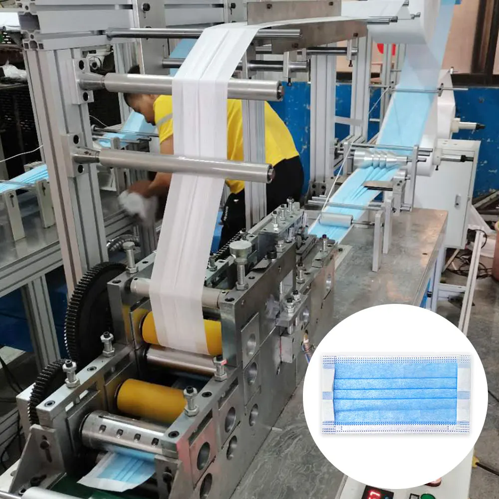 2020 высокая скорость 3 слоя полностью автоматическая защемления по производству мадицинских масок хирургическая маска для детей делая машину