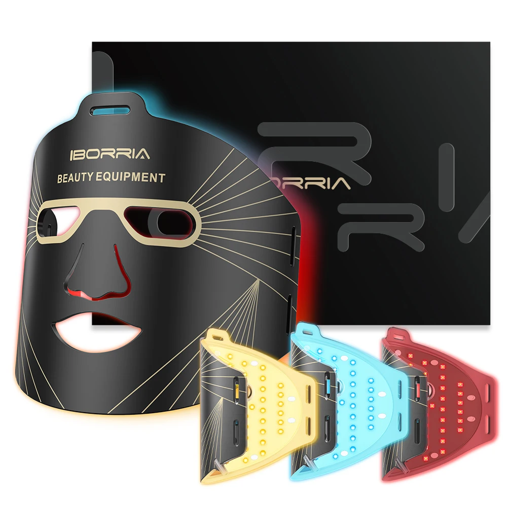 Good Price Of Good Quality Led Face Neck Mask Korean Cell Return Led Face Mask 3 Color Led Face Mask Light Therapy