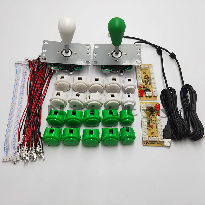 DIY джойстики аркадный комплект 2 игроков USB кодер с джойстиком SANWA