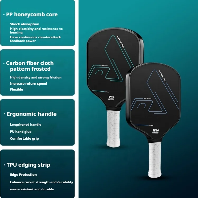 2024 Custom High Quality Usapa Approved Pickleball Paddle Thermoformed Toray T700 Pickleball Paddle