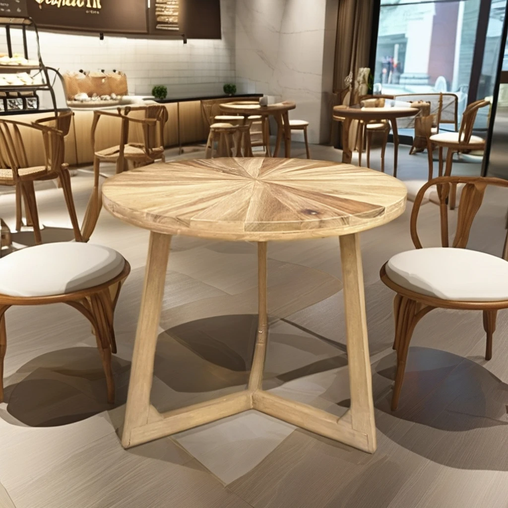 Modern round Log Coffee Table for Home Living Room Furniture Versatile Use-XZ-24927