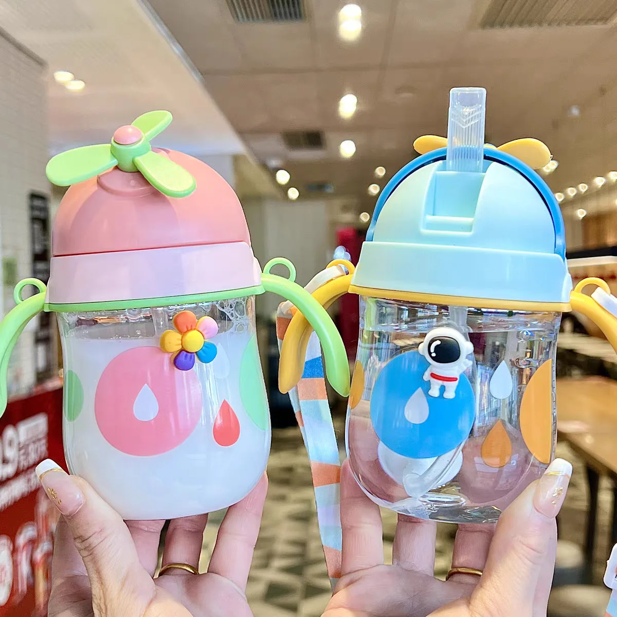 Kawaii Детские Многоразовые Бутылочки для воды 350 мл