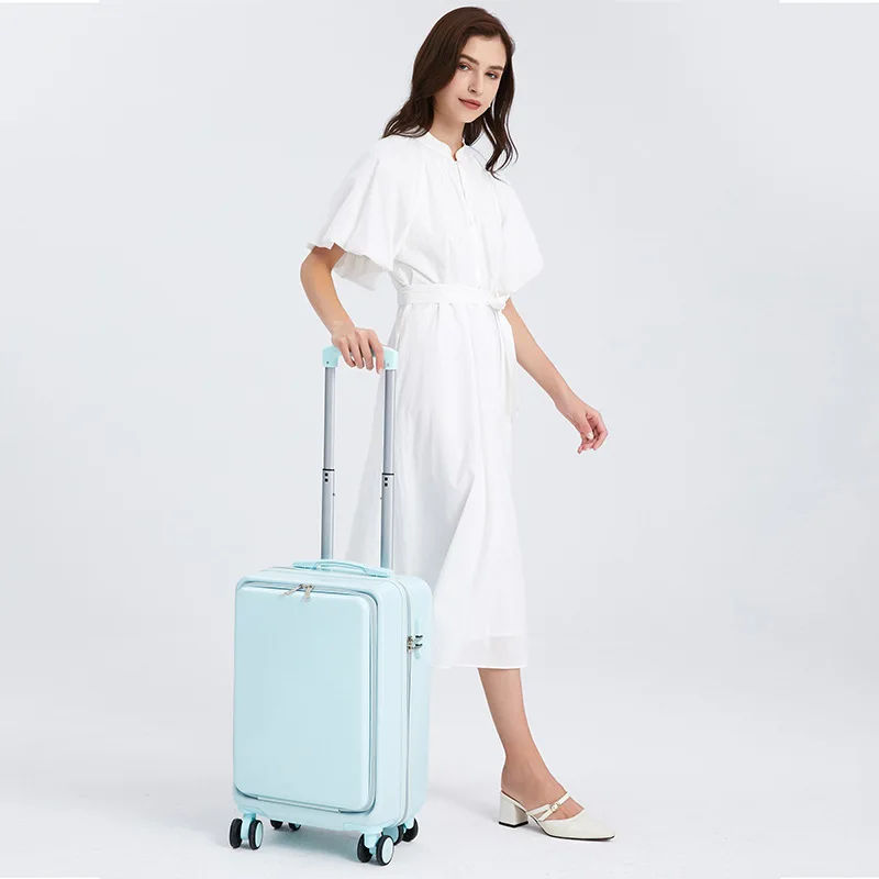 Front Open Cover 20 inch Suitcase Universal Wheel Pull Rod Case Side Open Cover 26 inch Men And Women Boarding Luggage Suitcase