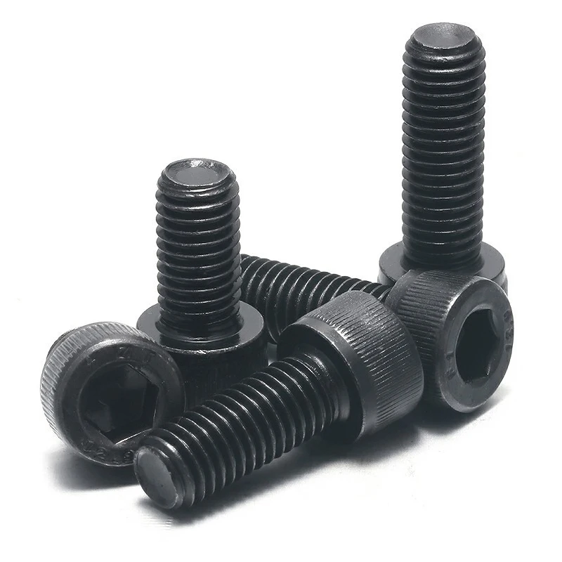 M5*6/8/10/12/14 black oxide hex head socket cap bolt black 12.9 Grade Bolts