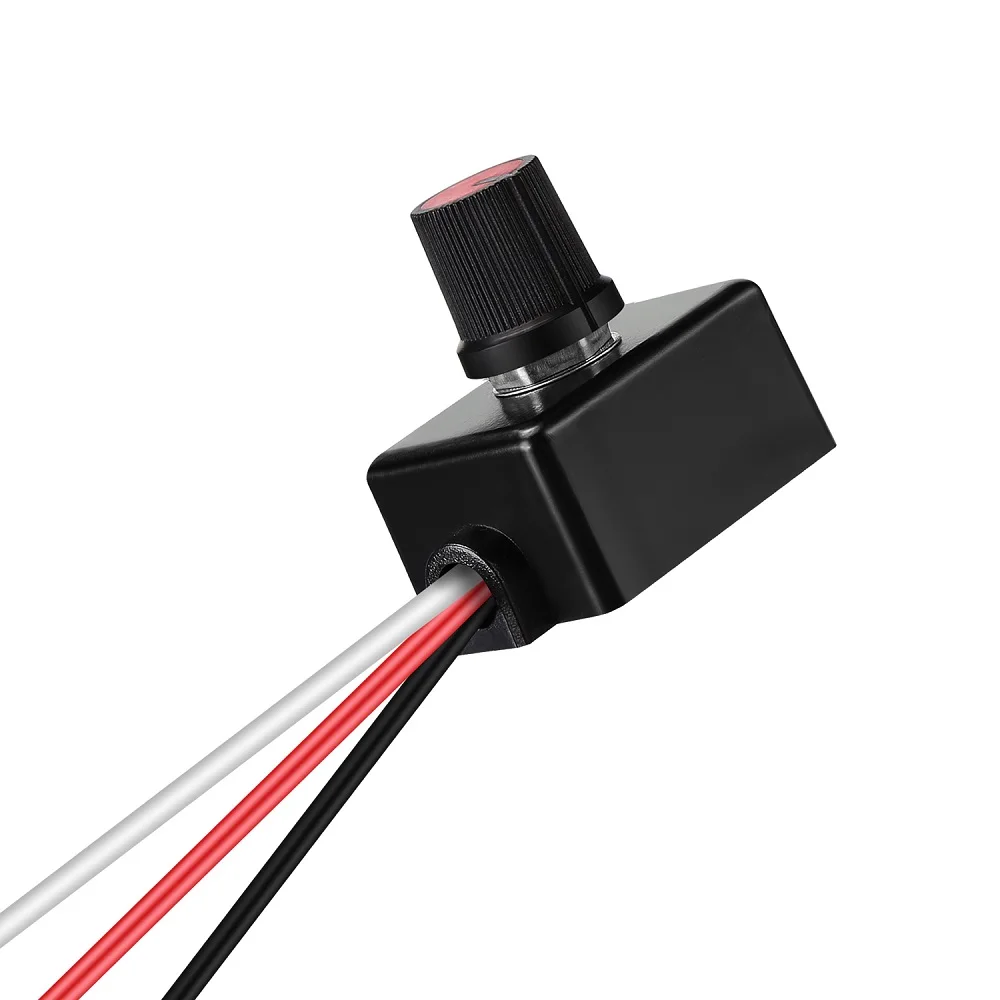 HOOANKE PWM LED Rotary Knob DC12V-24V Single Color Strip Light RV LED Dimmer