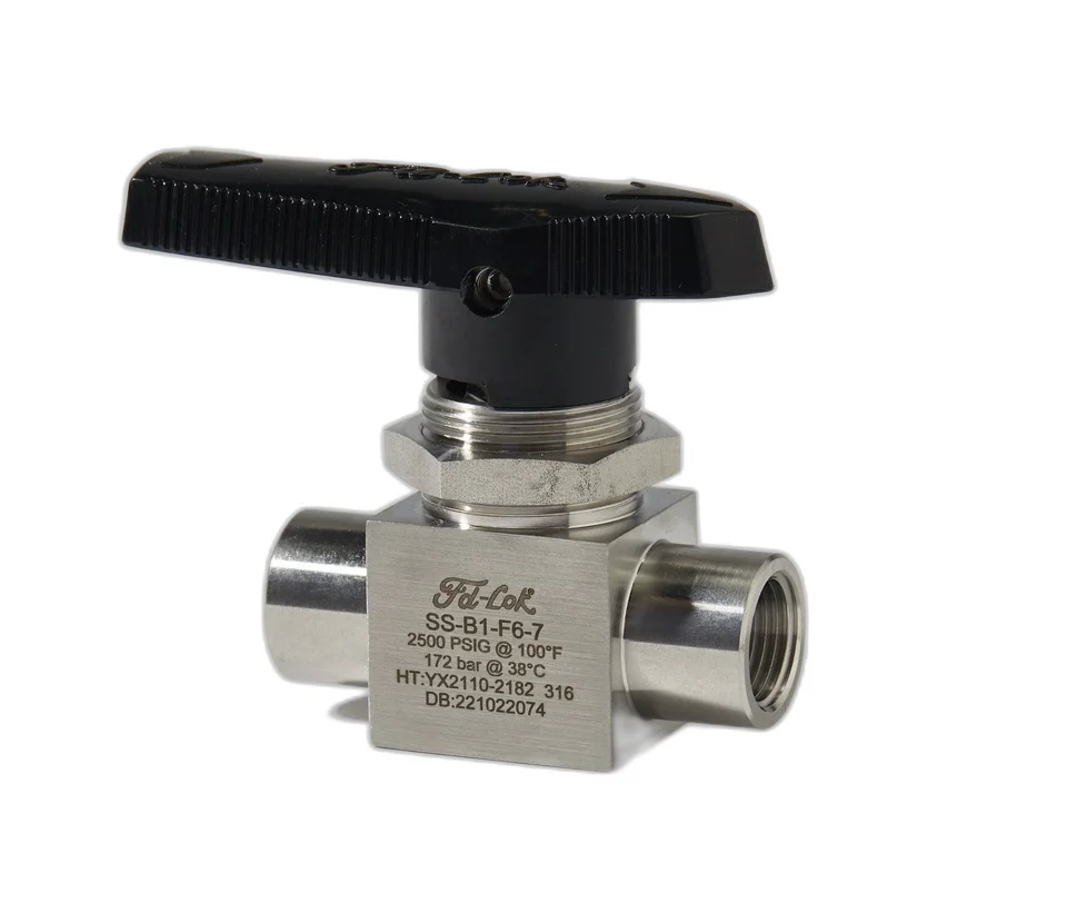 parker type stainless steel control high pressure valve female x female ball valve industrial valves