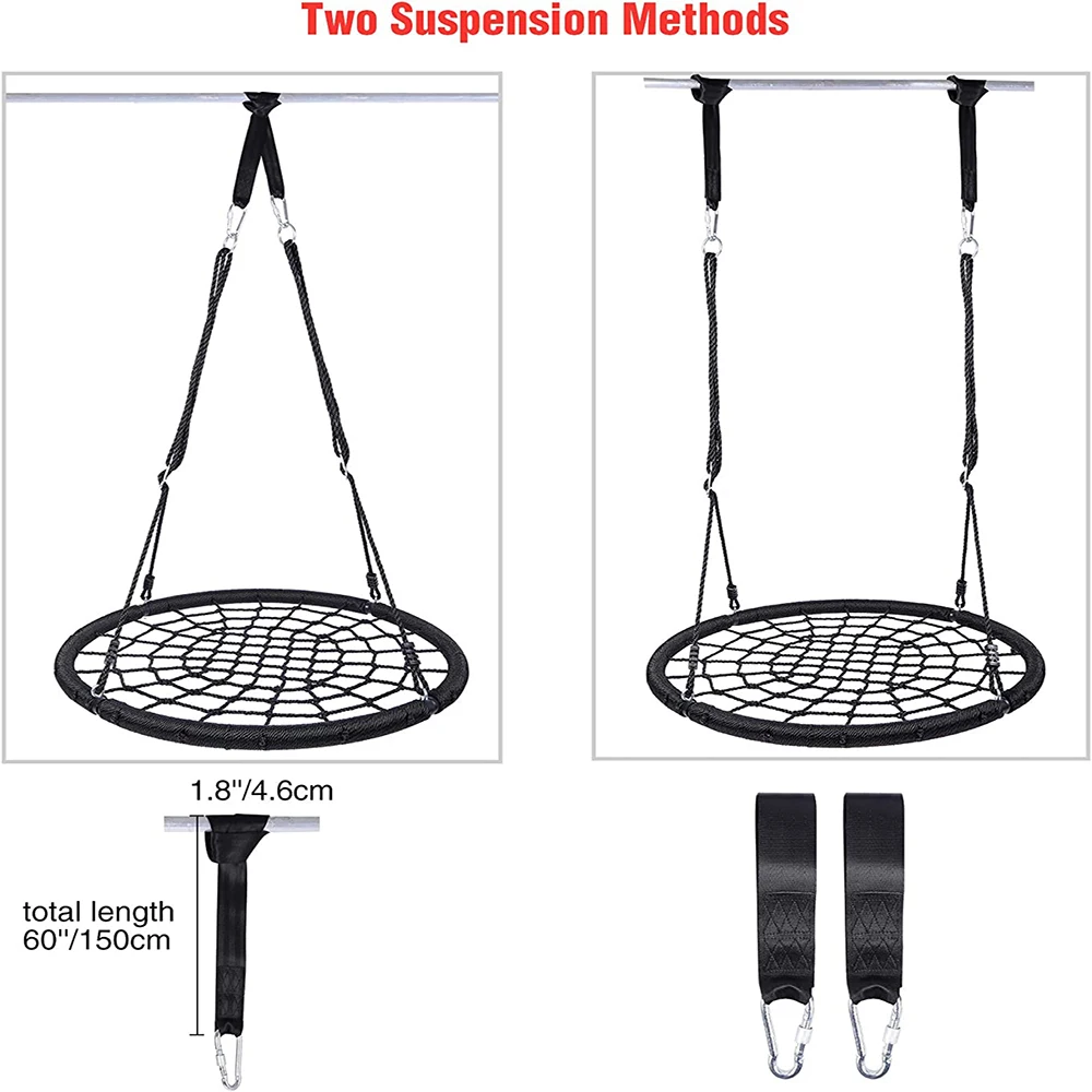 Giant Garden Flying Saucer Web Swing with Swivel