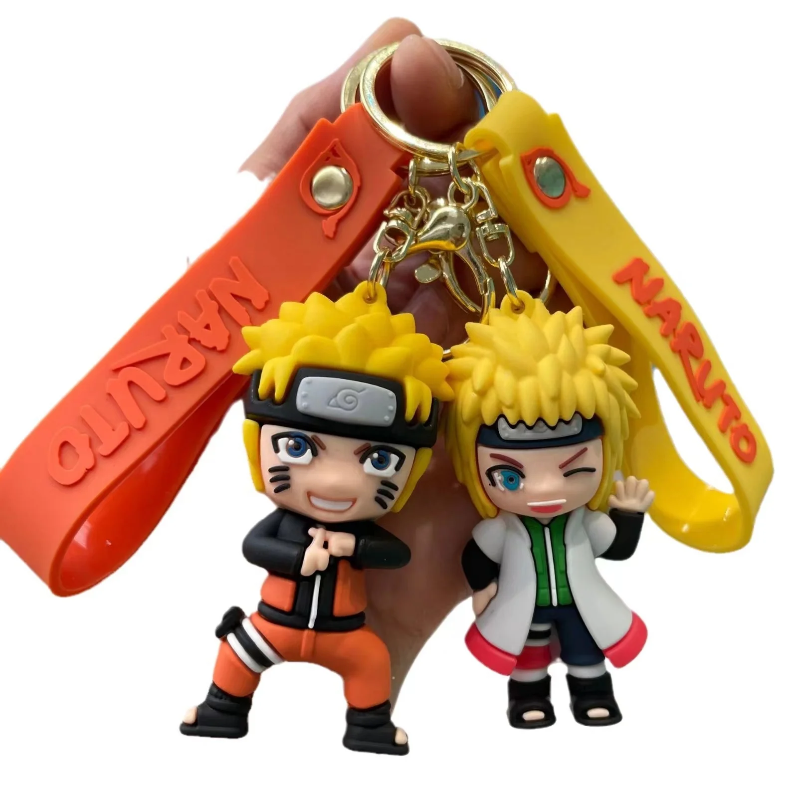 Cheap 3D Japan Anime Figure Keychain For Bag Hokage Pendant Key Ring For Claw Machine Gift