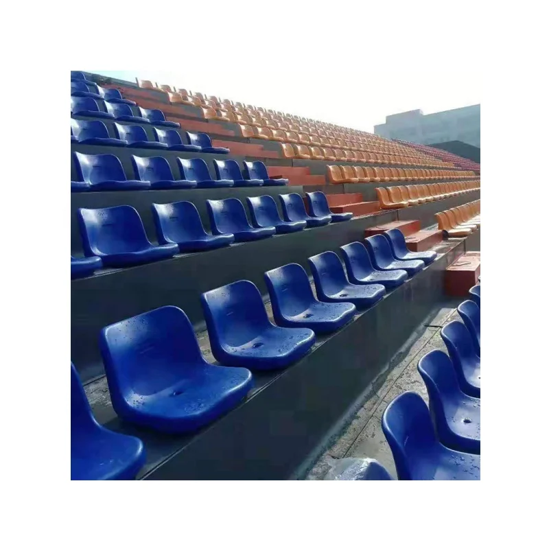 Factory Armless Backrest Bleachers Plastic Stadium Seats
