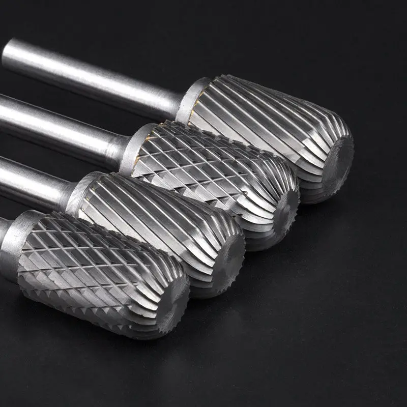 High quality 6mm shank carbide cutting tools single cut tungsten  rotary burr rotary file cutting burrs