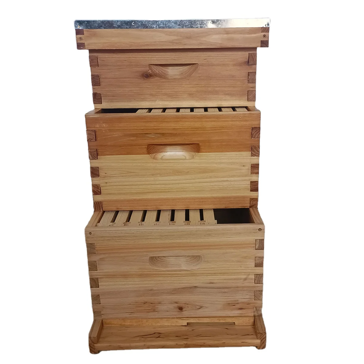 Лидер продаж Деревянный пчелиный улей с восковым покрытием полный 10 рам