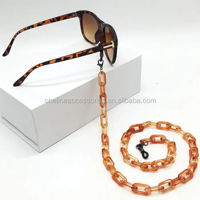 Plastic Eyeglass Cord Glasses Strap Acrylic Sunglasses Rope Chain Acrylic Eye Glass Chains