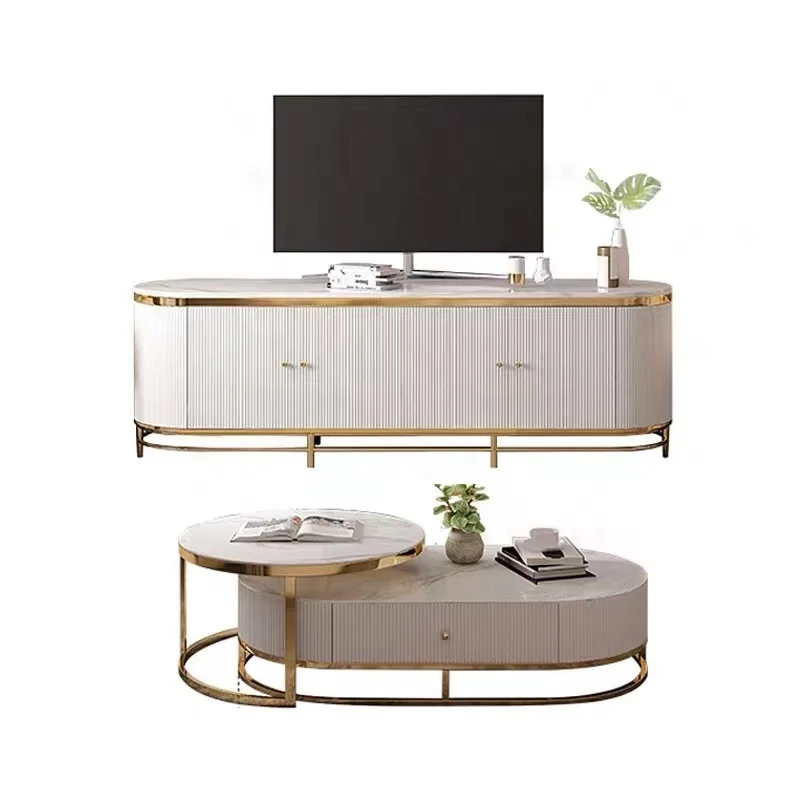 Top Quality Promotional Custom Modern Tv Cabinet Stand Marble Tv Stand In China TS006