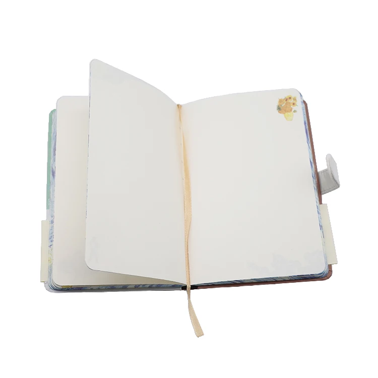 Custom high quality notebook hardcover business notebook with mental button