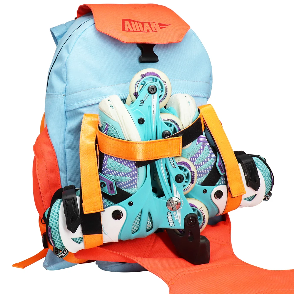 Backpack for Roller Skates Inline Skating Shoes Boots Carrier Storage Bag for Men Women