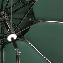Садовый зонт 9 футов солнечный светодиодный для внутреннего дворика с центральным полюсом офсетный только рынок США бесплатный