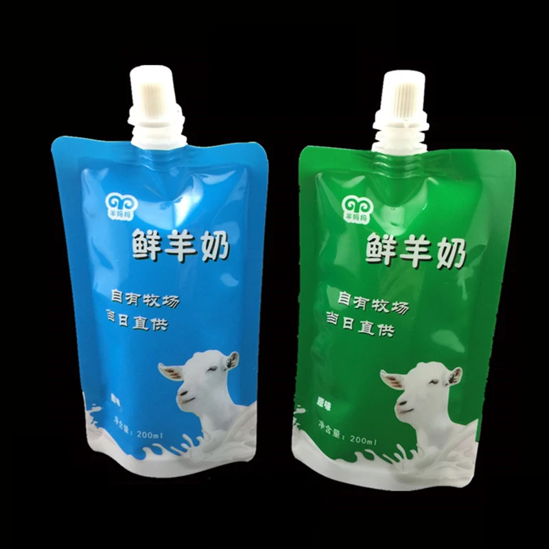 100ml 180ml 250ml Wholesale Doypack Soap Liquid Laundry Washing Detergents Spout Plastic Packaging Pouches