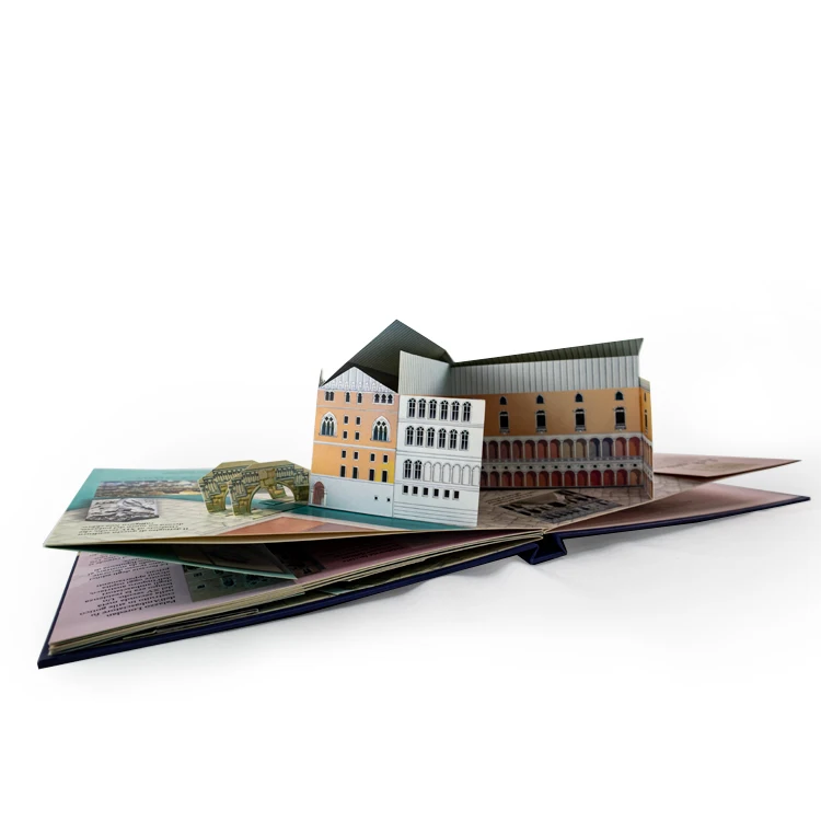 CMYK Printing Children pop-up Building History Books 3D pop up Story Book