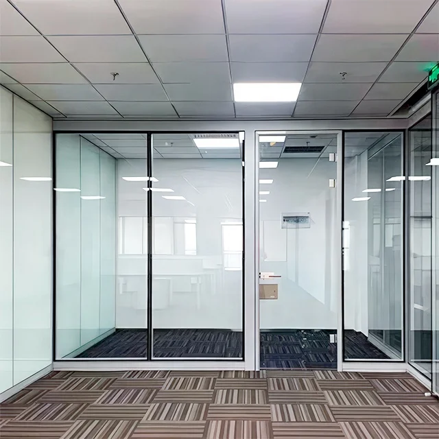 Звукоизоляция внутренняя перегородка невидимая рама остекление стены Скрытая рамка офисная мебель