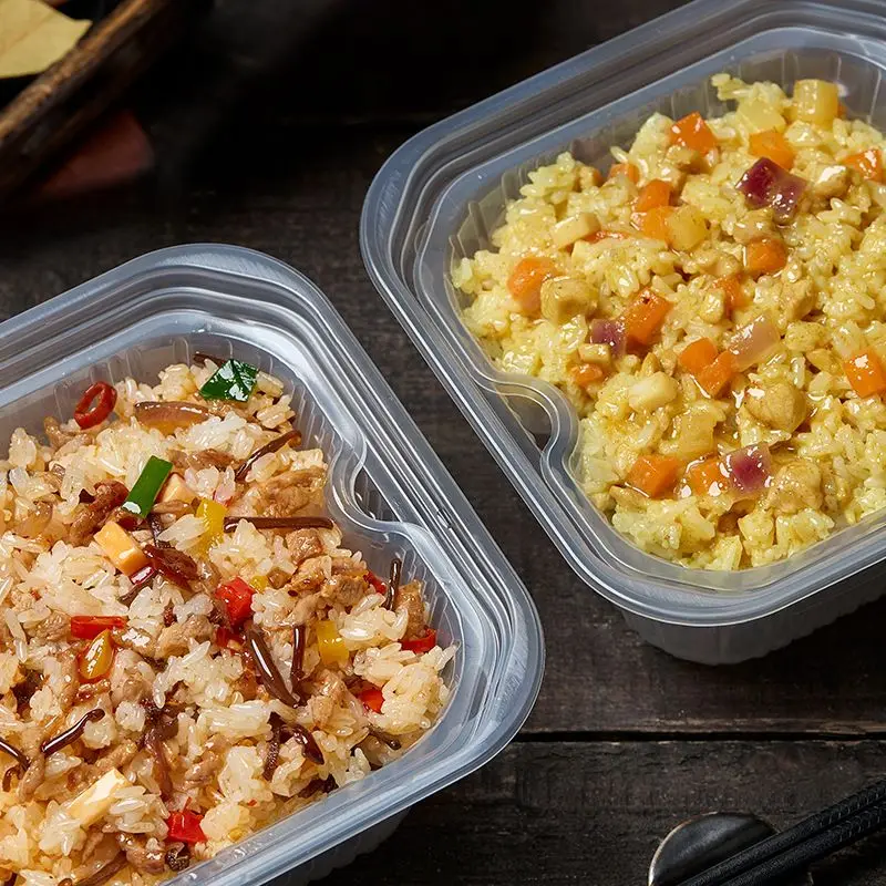 Best-selling 260g boxed fish fragrant shredded pork mushroom meat self-heating rice, lazy fast food. Korean Cuisine oem