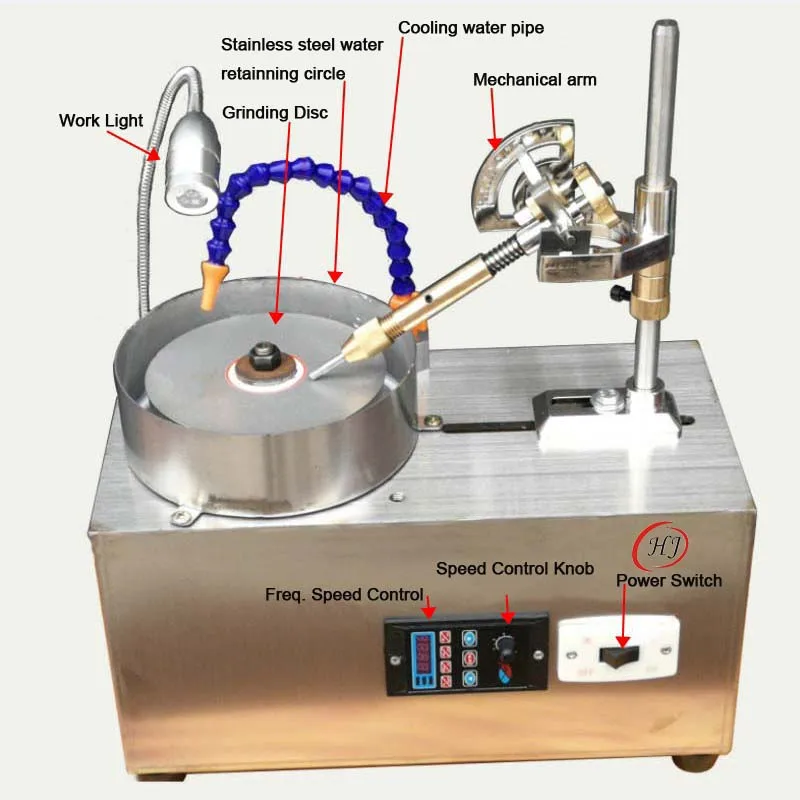 high performance  jewellery polishing machine Speed Control  gemstone faceting machine  jewelry making equipment