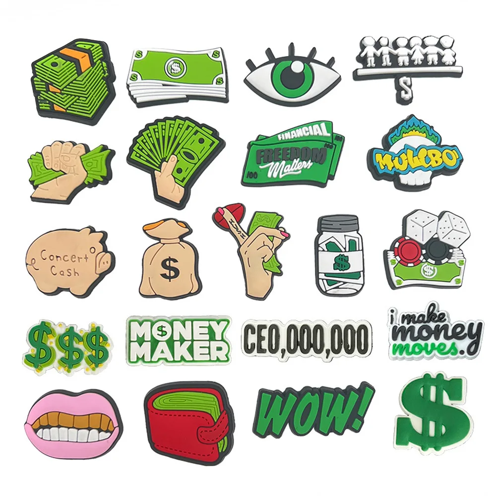 2024 оптовая продажа Роскошные Дизайнерские кроссовки из ПВХ индивидуальные шармы для долларовой обуви органайзер браслетов дизайнерские