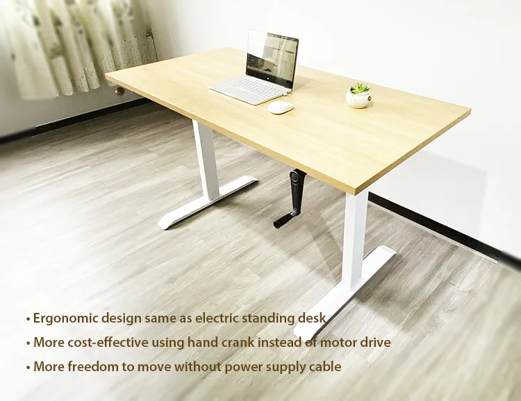 New Classic Home Furniture Moden Excellent Hand Crank Lift Height Frame Adjust Table Base