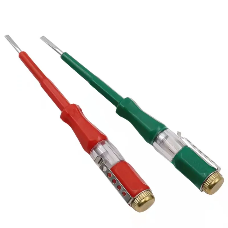 19cm 220V Waterproof Induced Electrical Tester Screwdriver With Indicator Light test pencil Random