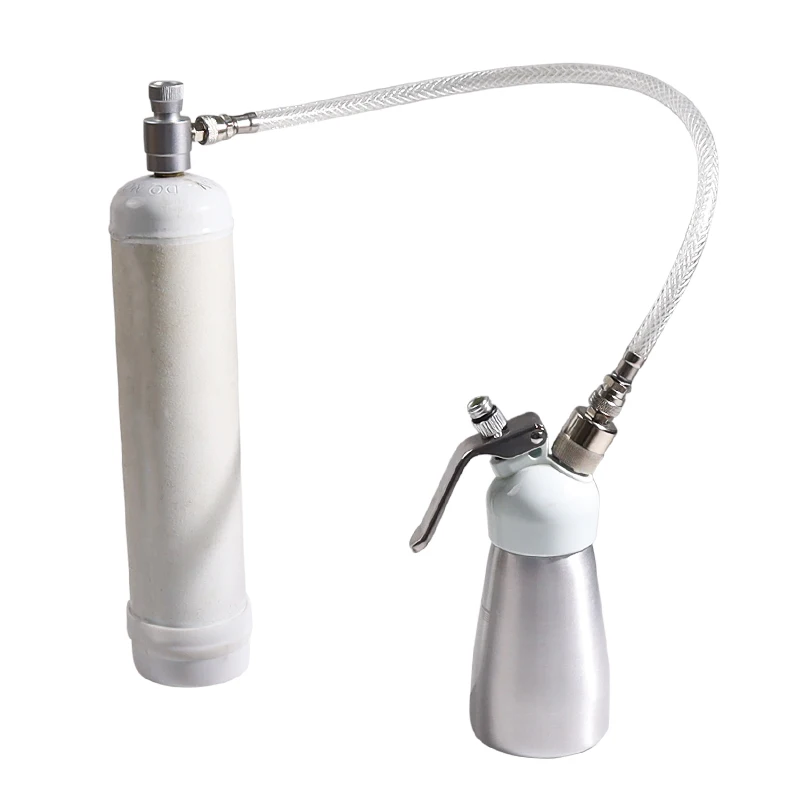 Clear NO2 Gas Refill Hose Adapter for Nitrous Oxide Cylinder Whipped Cream Chargers Dispenser Food Grade