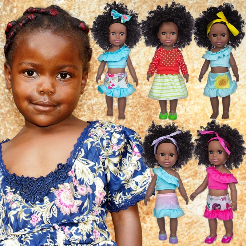 
Factory direct foreign trade exclusively for african girl african baby love doll 14 inch 