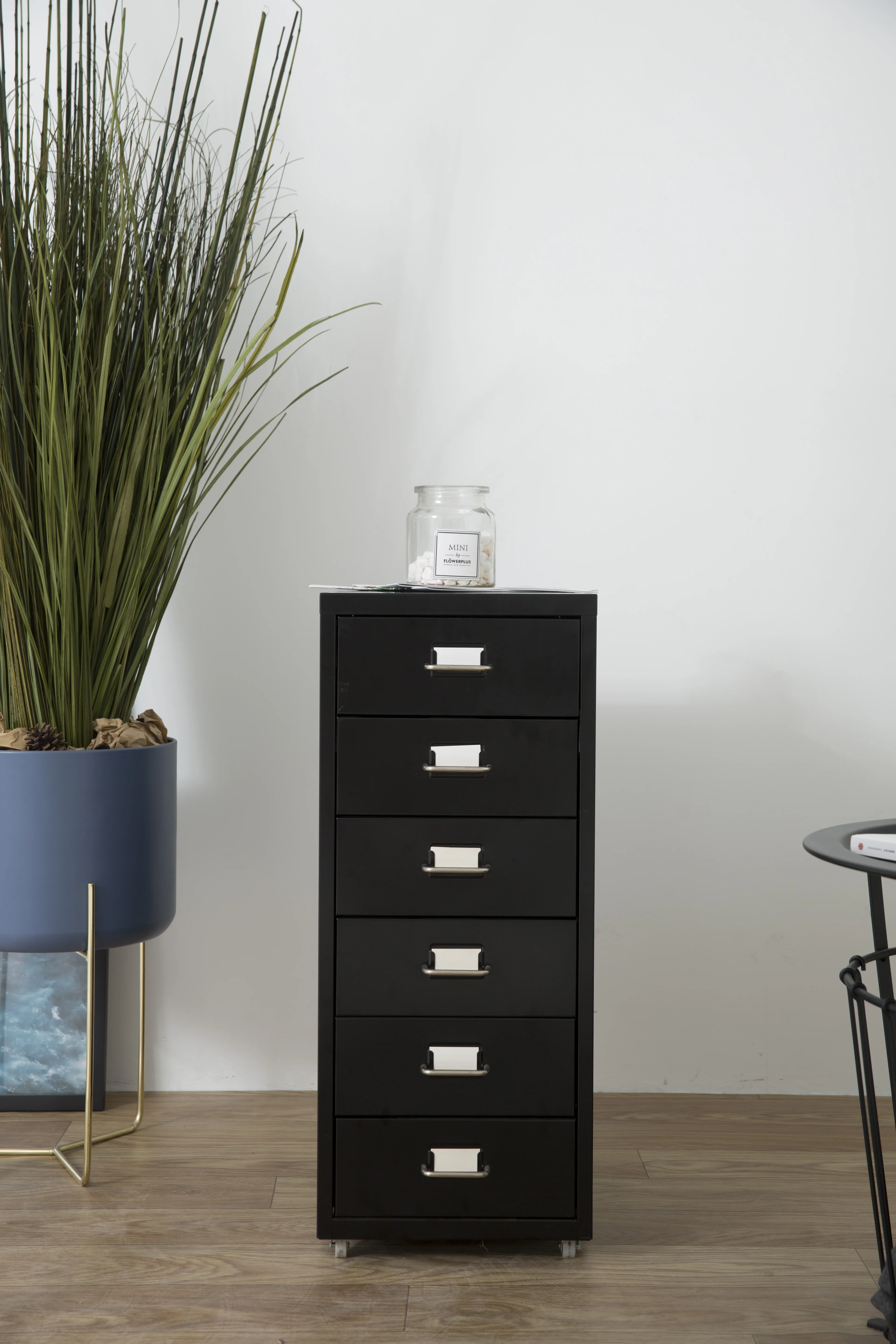 Metal corner storage cabinet 6 drawer steel locker cabinet