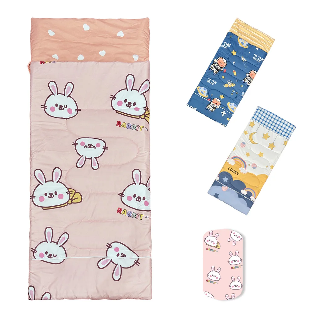 Ultralight Soft Touch Comfortable Portable Waterproof Sleeping Bag for Kids Baby Bag Camping 3 Seasons Indoor Outdoor Hiking