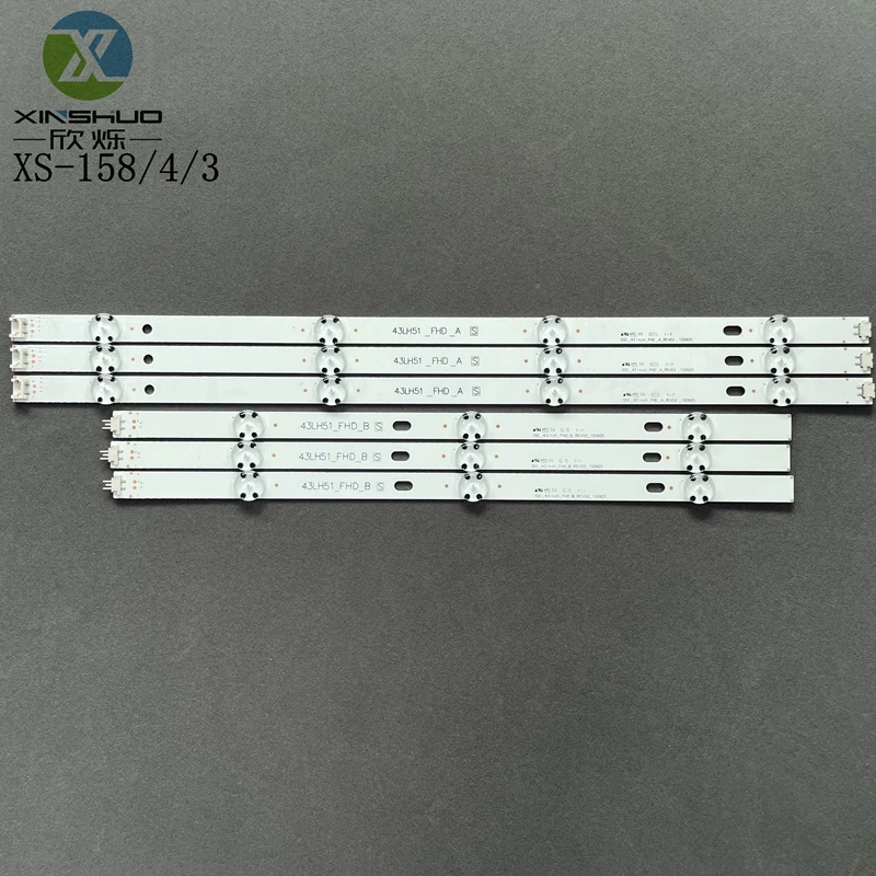 43 inch LED TV Backlight Strip SSC_43INCH_FHD_A /B for L G 43LH51 43LH570V 43LX300C-CA 4+3LEDs 3PAIRS/Set