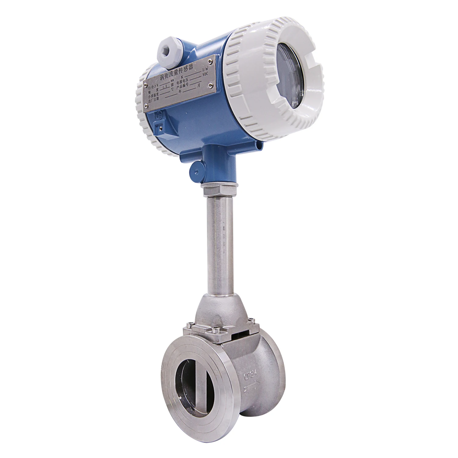 Gas and Air Vortex Flow Sensor Measurement Flow Meter RS485 HART