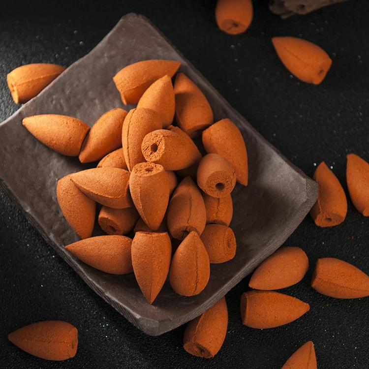 Бытовые натурального бамбука рефлюксный в форме башни с Бусины дыма конусов ароматный