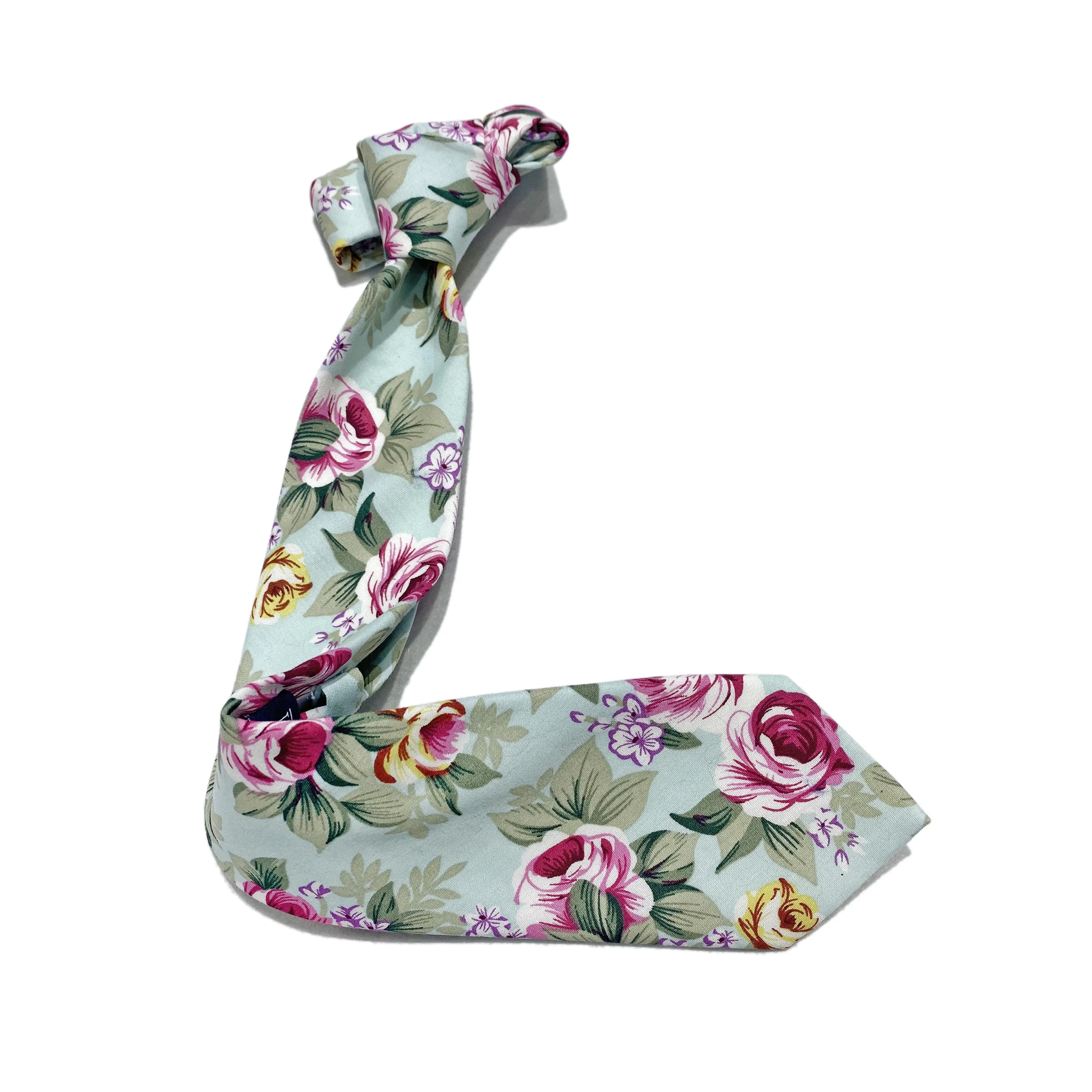 Модные Цветные повседневные мужские хлопковые галстуки с цветочным рисунком