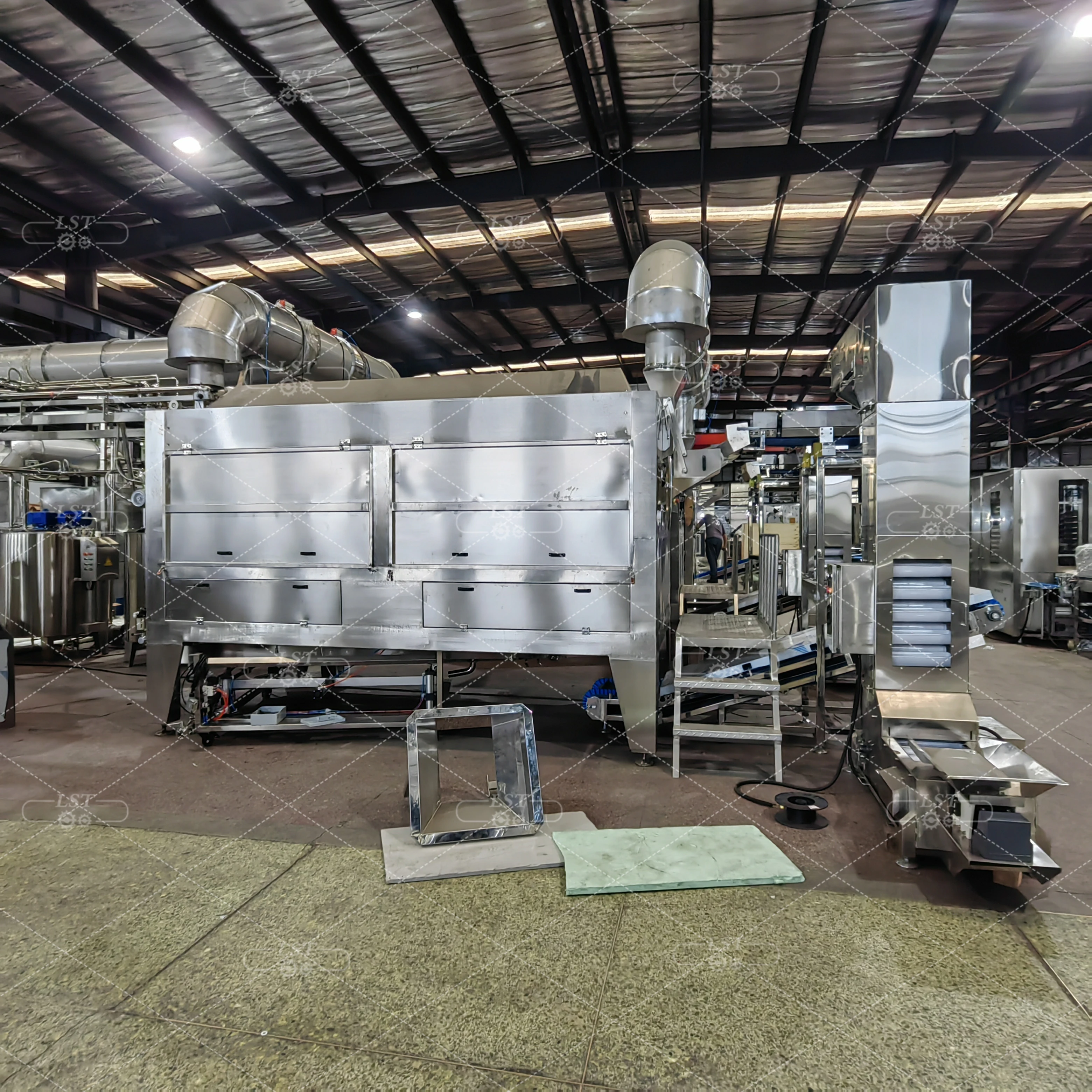 LST fully automatically 500L 1000L sugar coating drum with automatically cleaning system