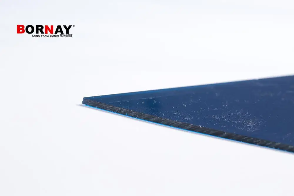 langfang bonai  Solid Sheet Colorful UV layer 100% resin solid polycarbonate panels clear sheets price list
