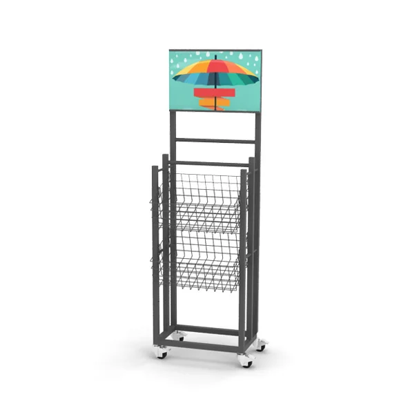 Wire Adjustable Shelf Racks Display Portable Supermarket Display Rack Potato Chip Snack Metal Retail Store Display Racks