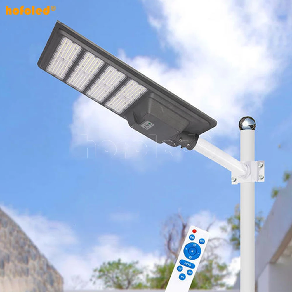 Commercial Die-cast Aluminum IP65 3030smd  Sensor Lighting Integrated All In One Solar Street Light