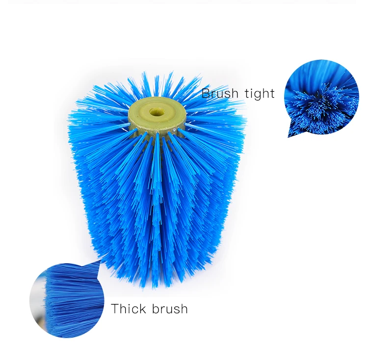 Cylinder Roller Cleaning Brush Surface Abrasive Winding Brush Sweeper