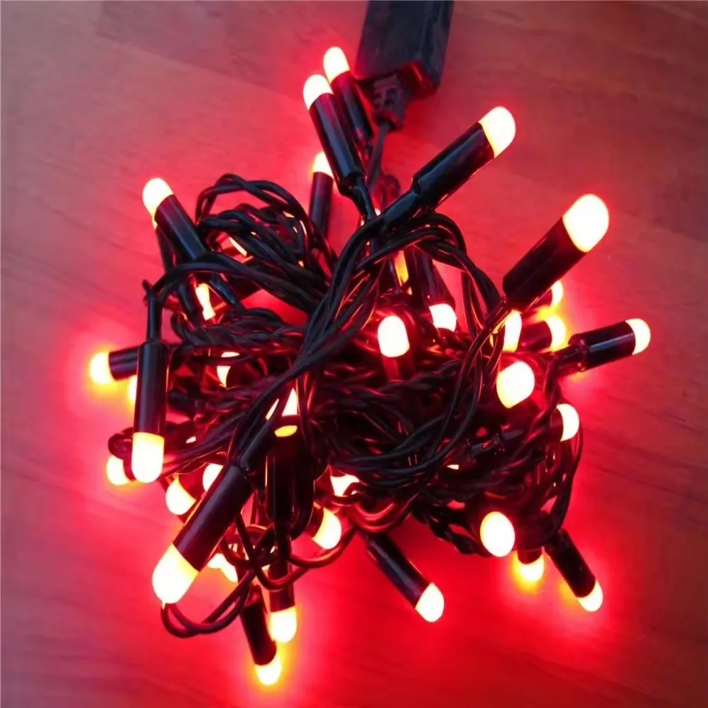 Warm White & Multicolor LED Garden Ball Light String Battery Operated Christmas Holiday Time Decoration with IP67 Rating