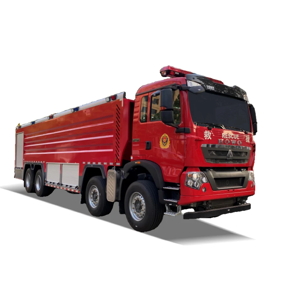 HOWO 8*4 25000L Rescue Water Tanker Fire Fighting Engine Fire Vehicle Engine Fire Truck  For Sale