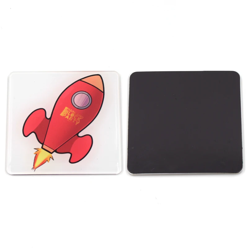 Promotional Colorful Waterproof Acrylic 3D Anime Customised Magnetic Fridge Door Cover Colorful Waterproof Acrylic 3D Magnet