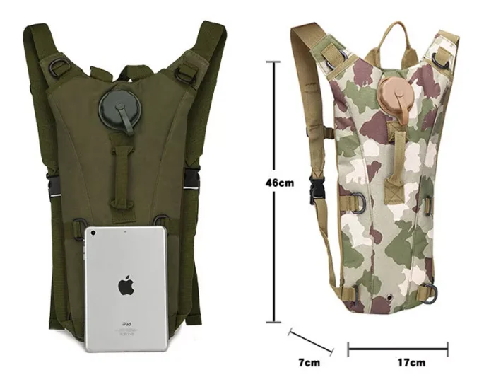 Custom Outdoor Camping Hiking Use 3L Capacity Waterproof Hydration Pack Backpack with water storage bladder