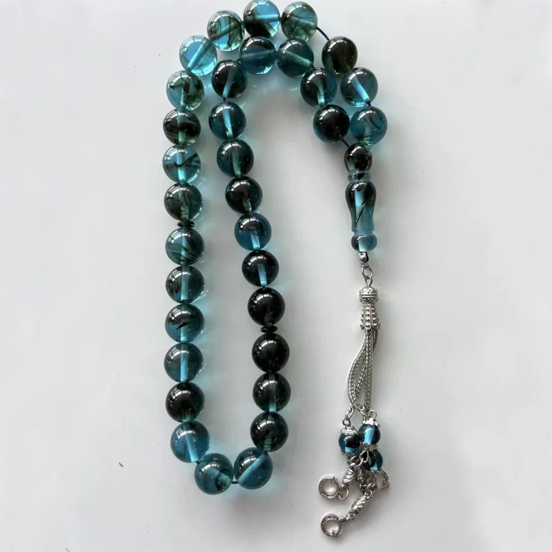 10mm 45 Beads Clear Crystal Tasbih Resin Muslim Gift Rosary Bead Islamic Prayer Beads Jewelry