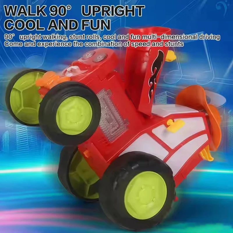 Remote Control Crazy Jump Stunt Car with Light Music Radio Control Toy Vehicle