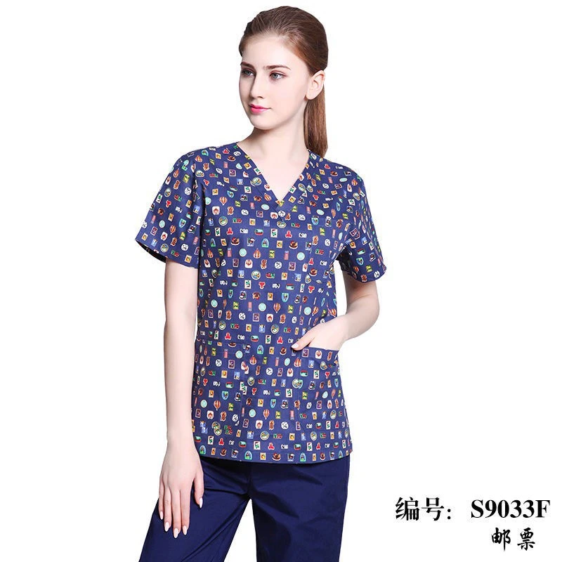 Custom Printing Scrub Suits Doctors Nurses Medical Uniform Beauty Salons Scrub Suits Dental Hospitals Overalls Medical Uniform