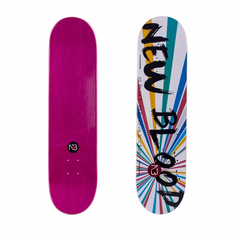 100% Canadian Maple Skateboard Decks Custom Graphic Professional Double Rocker China Manufacturer OEM Skateboards